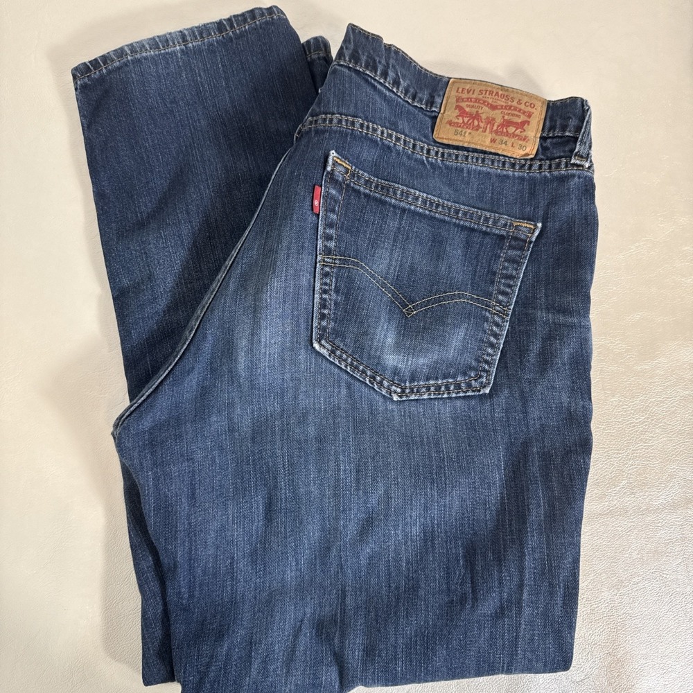 Levi's 541 Athletic Fit Stretch Denim All Seasons Jeans Mens Sz 34x30 Waterless